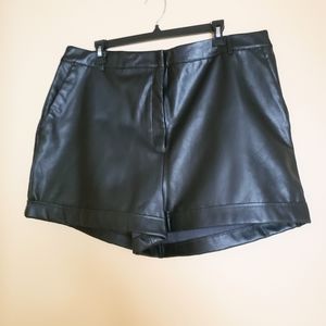 Express Faux Leather Shorts